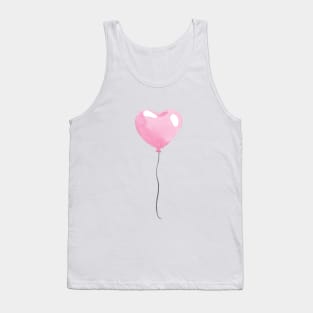 Pink heart balloon Tank Top